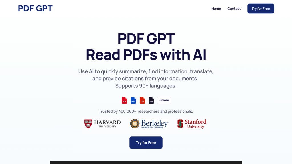 PDF GPT screenshot