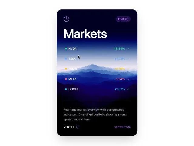 Market Overview Portfolio Card preview