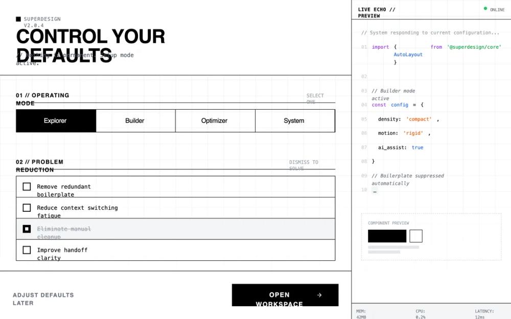 Developer tool dashboard/onboarding