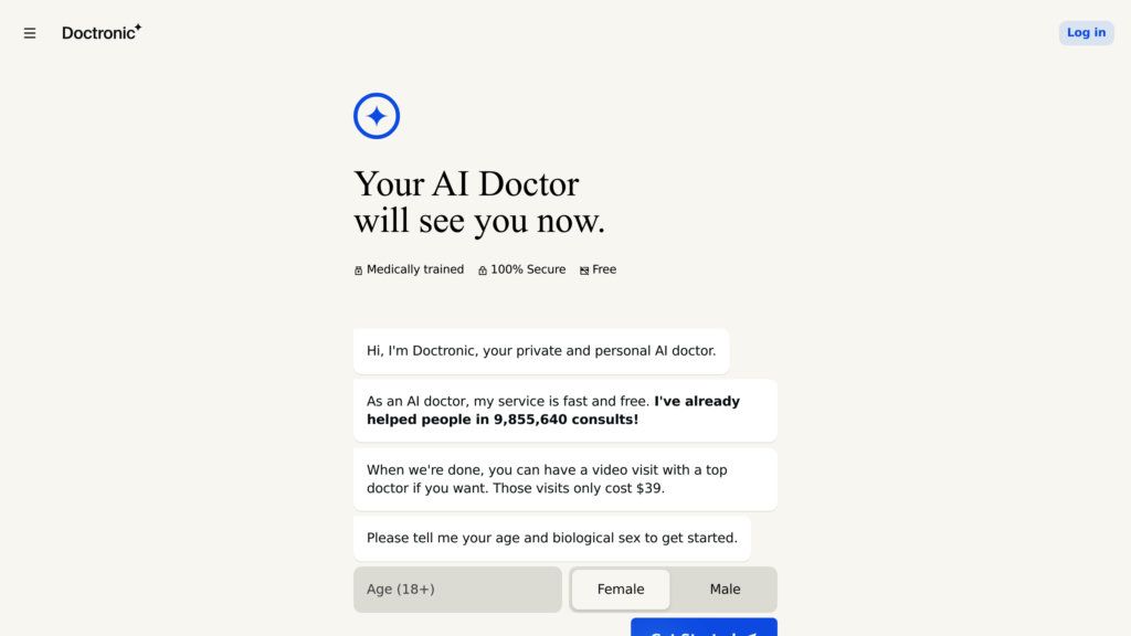 Doctronic screenshot