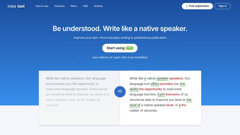 InstaText screenshot