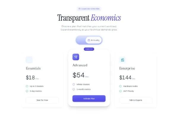 Pricing Table with Billing Toggle preview
