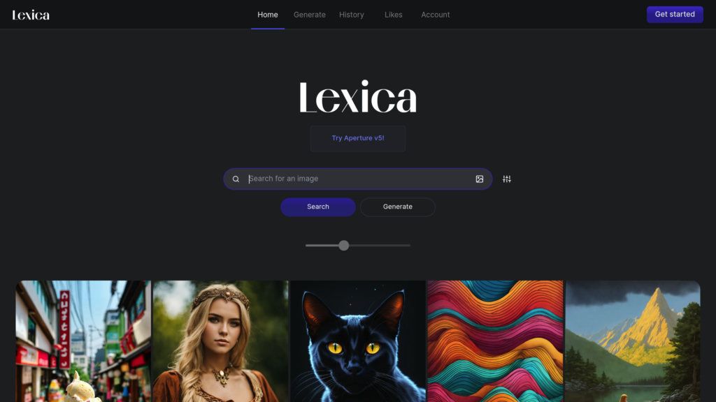 Lexica.art screenshot