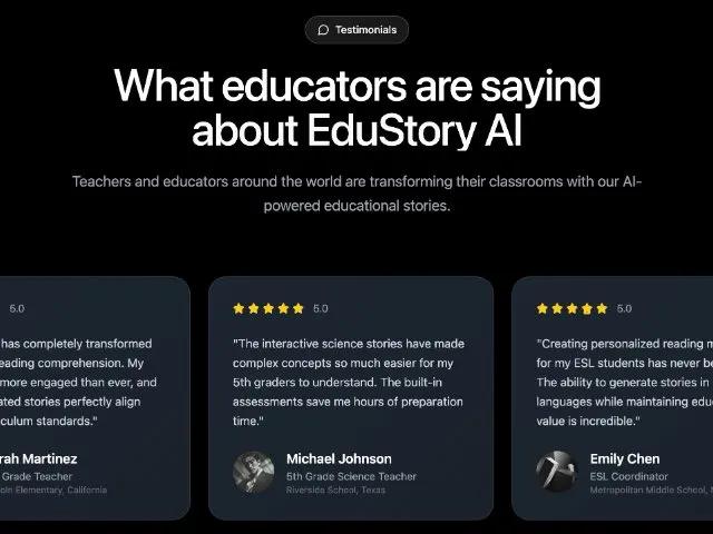Infinite Scrolling Testimonials Section with Tailwind CSS preview