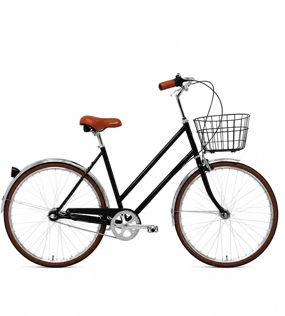 Amsterdam Style Tokyo med stor kurv og 3 gear