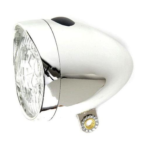 IkziLight forlygte retro 3x LED krom