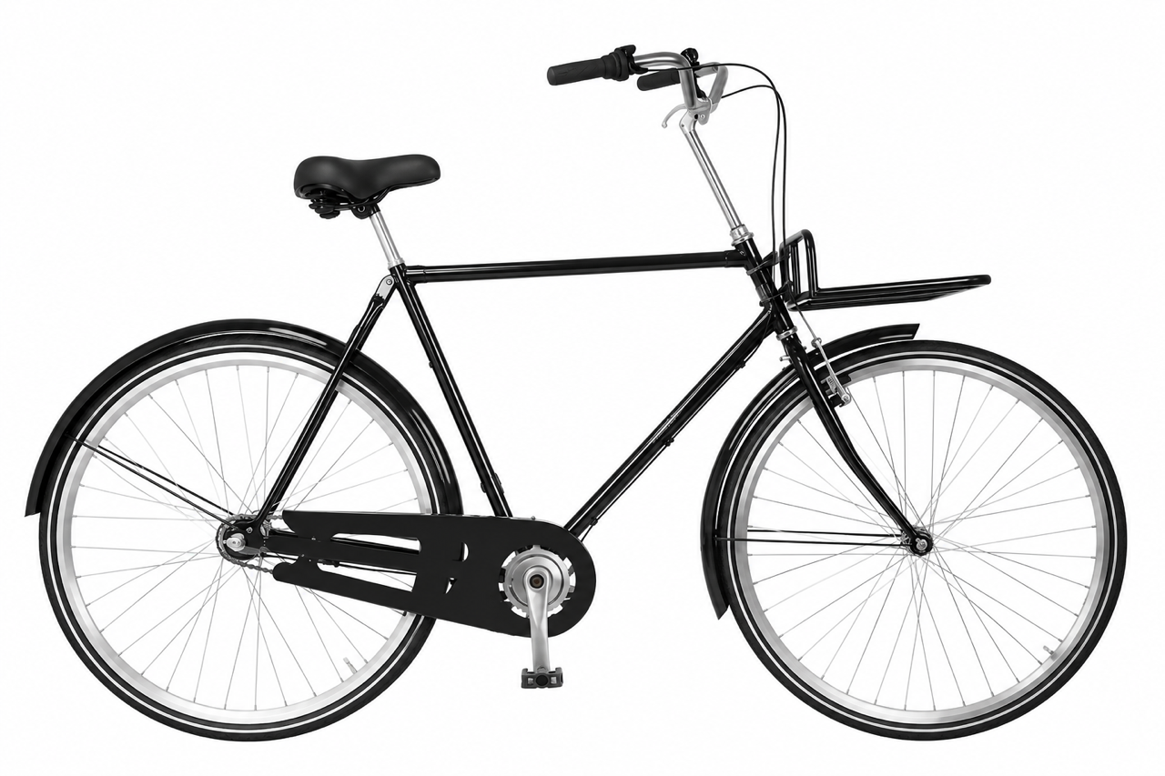 Amsterdam Herre Cykel 3 Gear Shimano Nexus- Kurv:​ ​Urban​ ​LAD​ ​stål