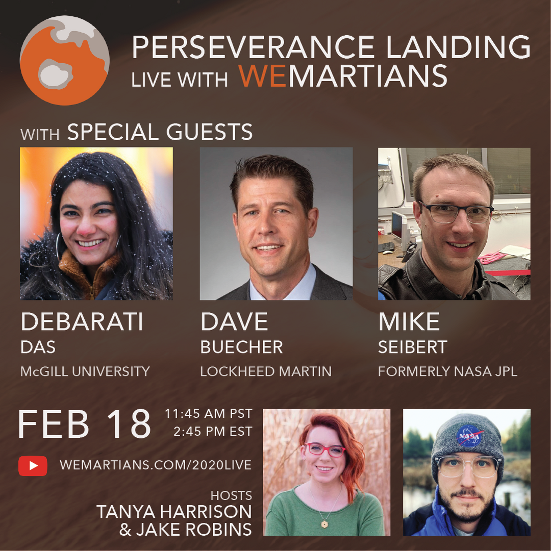 Mars 2020 Perseverance Rover Landing Cover Art
