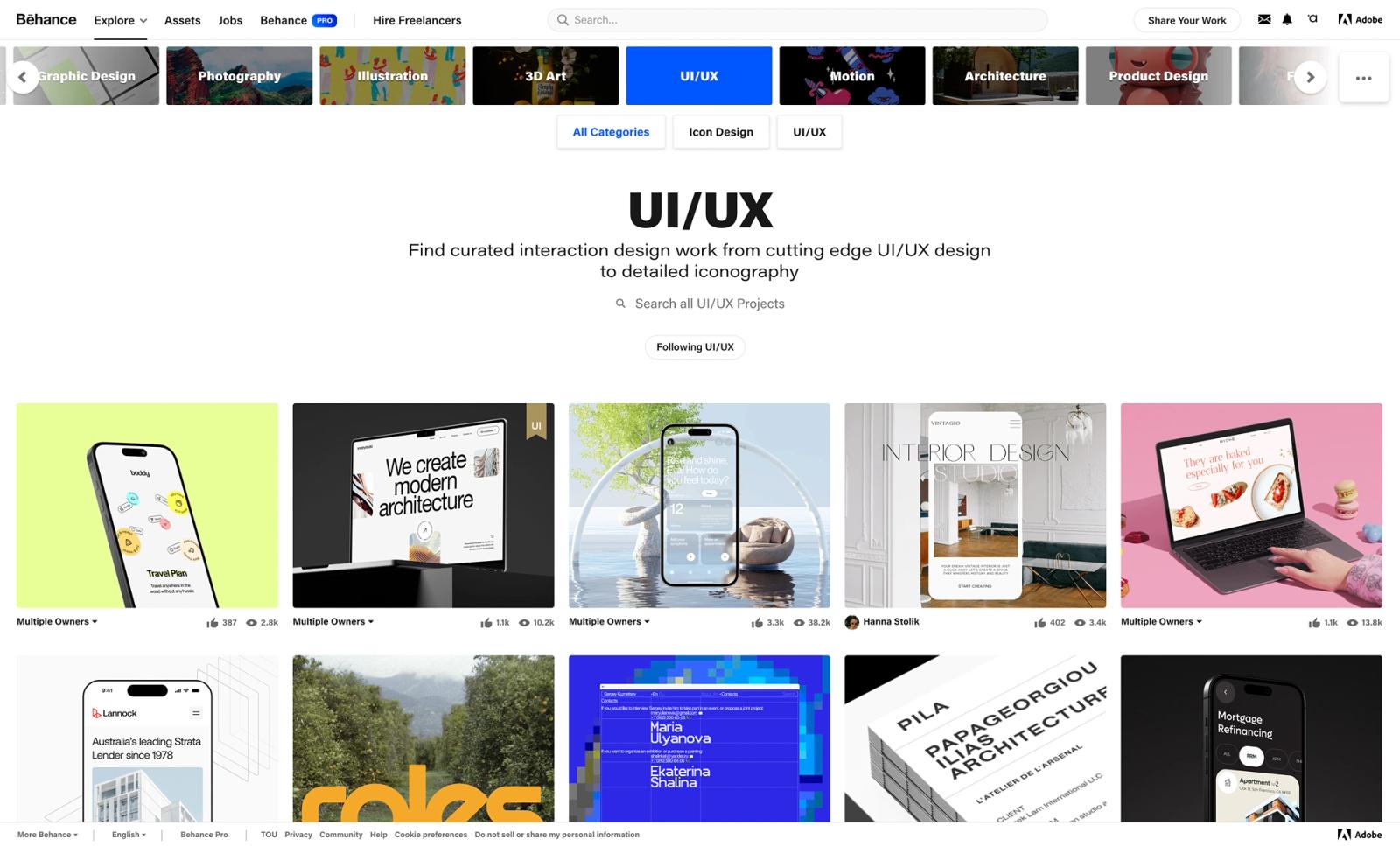 Behance a platform for creative designers for all industries