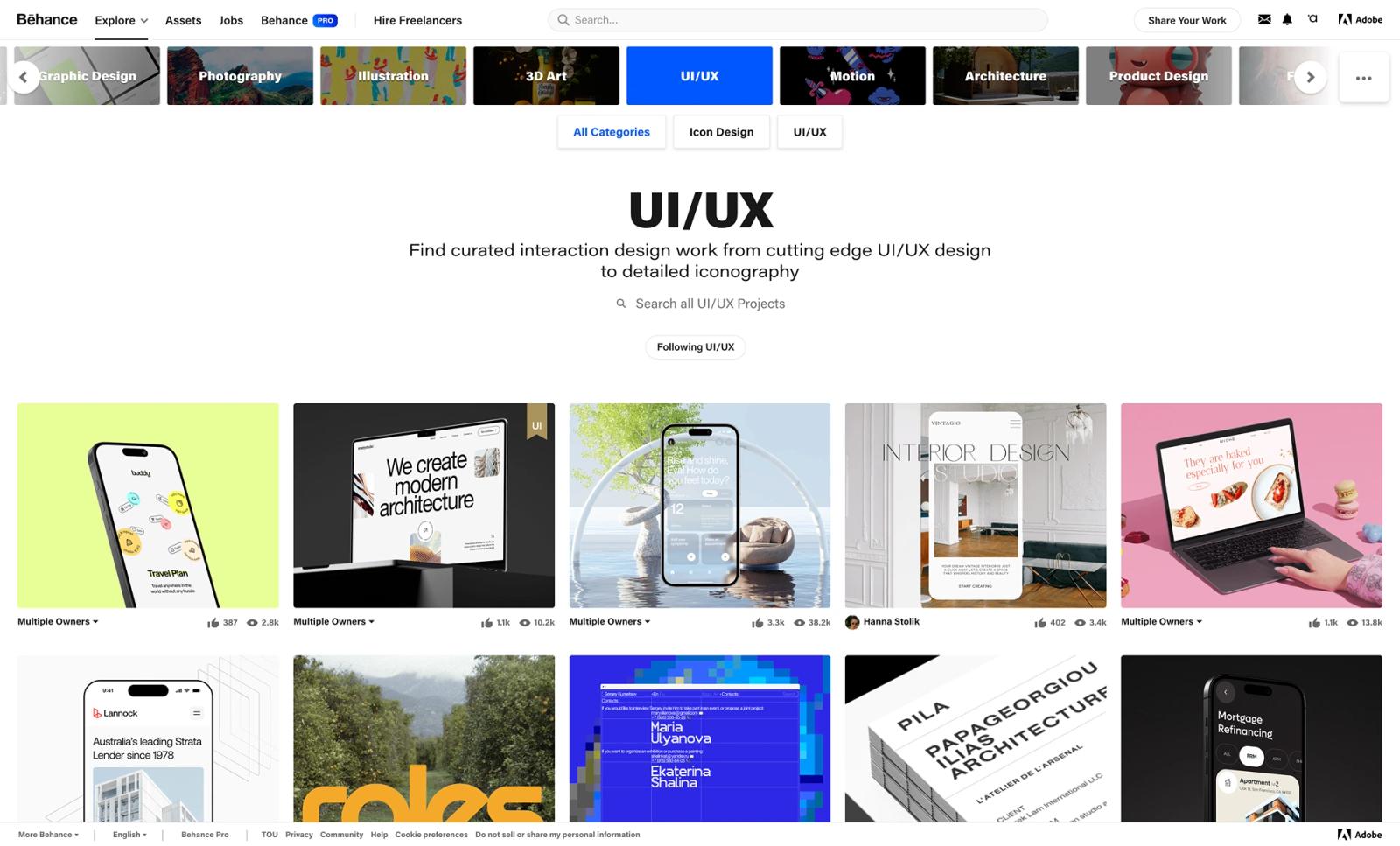 Behance a platform for creative designers for all industries