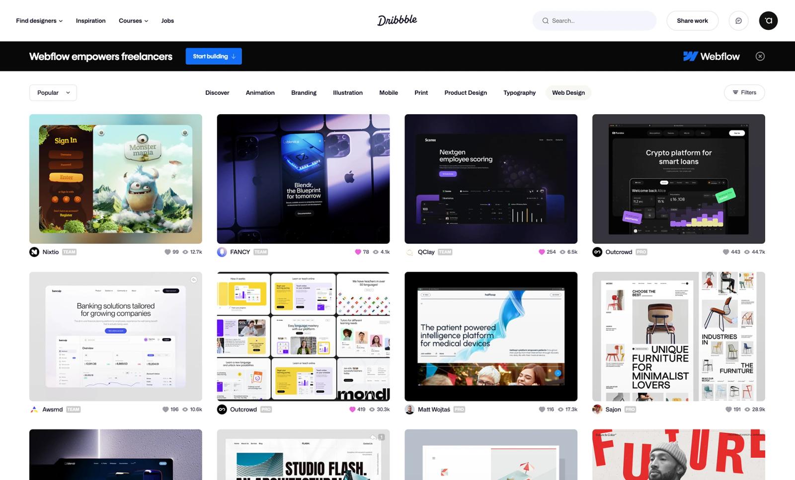 Community to share creative work for designers