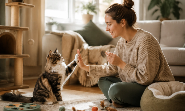 How to Teach a Cat Basic Tricks in 2026: Sit, High-Five, and More