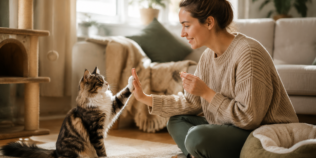 How to Teach a Cat Basic Tricks in 2026: Sit, High-Five, and More