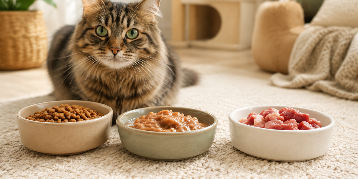 Best Cat Food for Indoor Cats 2026: Wet vs. Dry vs. Raw Diet
