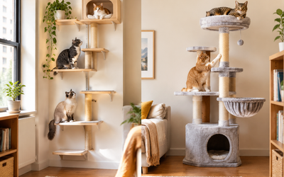 Vertical Cat Shelves vs Cat Tree for Small Spaces: Which Saves More Room in 2026?