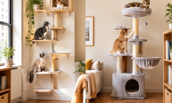 Vertical Cat Shelves vs Cat Tree for Small Spaces: Which Saves More Room in 2026?