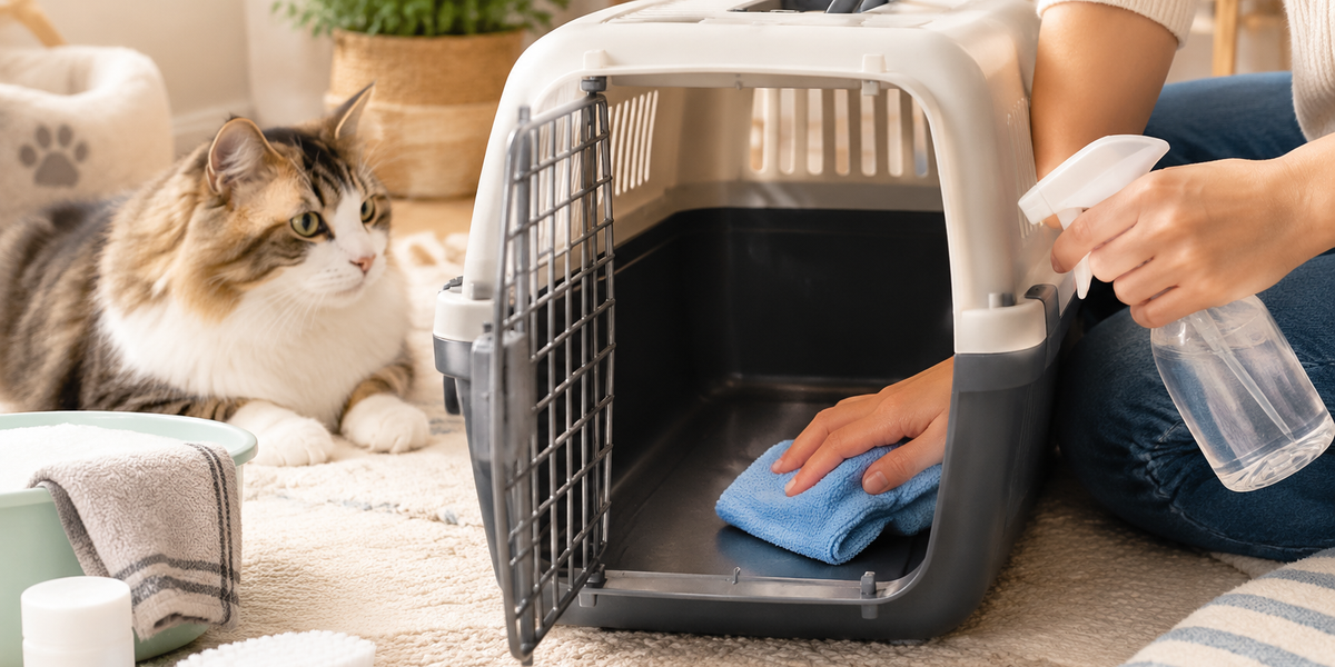 How to Clean and Disinfect a Cat Carrier After a Vet Visit: Remove Odors, Stains & Germs in 2026