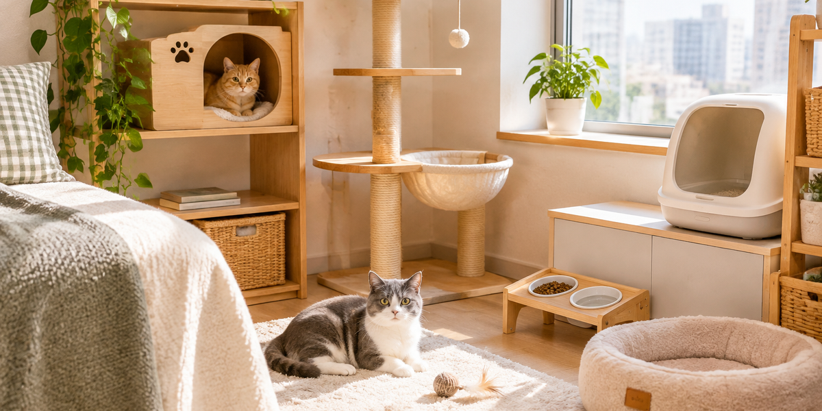Cat Room Essentials for Studio Apartments 2026: Minimalist Setup Under 50 Square Feet
