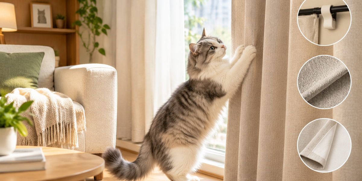 Best Cat-Proof Curtains for Renters 2026: No-Damage Install & Scratch-Resistant Options Compared