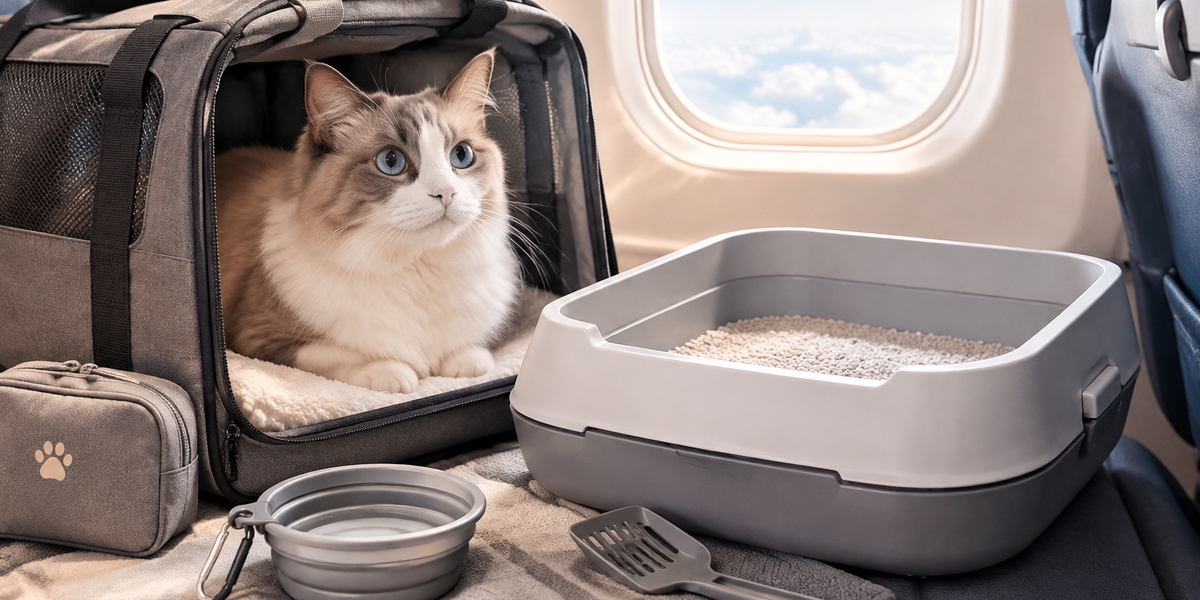Best Travel Litter Boxes for Airplane Cabin Flights 2026: TSA-Approved and Leak-Proof Options