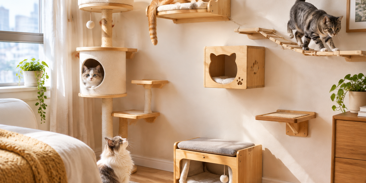 Best Space-Saving Cat Furniture for Small Rooms 2026: Wall-Mounted, Compact & Multi-Use Designs Compared