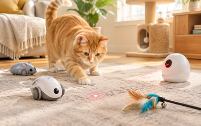 Best Automatic Interactive Cat Toys 2026: Self-Moving Mice, Laser Pointers & Wand Toys for Home Alone Cats