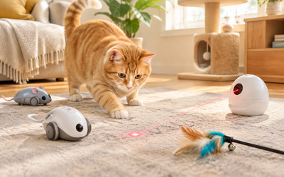 Best Automatic Interactive Cat Toys 2026: Self-Moving Mice, Laser Pointers & Wand Toys for Home Alone Cats