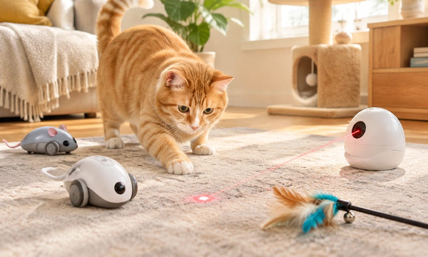 Best Automatic Interactive Cat Toys 2026: Self-Moving Mice, Laser Pointers & Wand Toys for Home Alone Cats