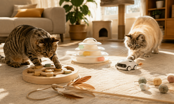 Best Interactive Cat Toys for Bored Cats 2026: Puzzle Feeders, Wands & Motion-Activated Play