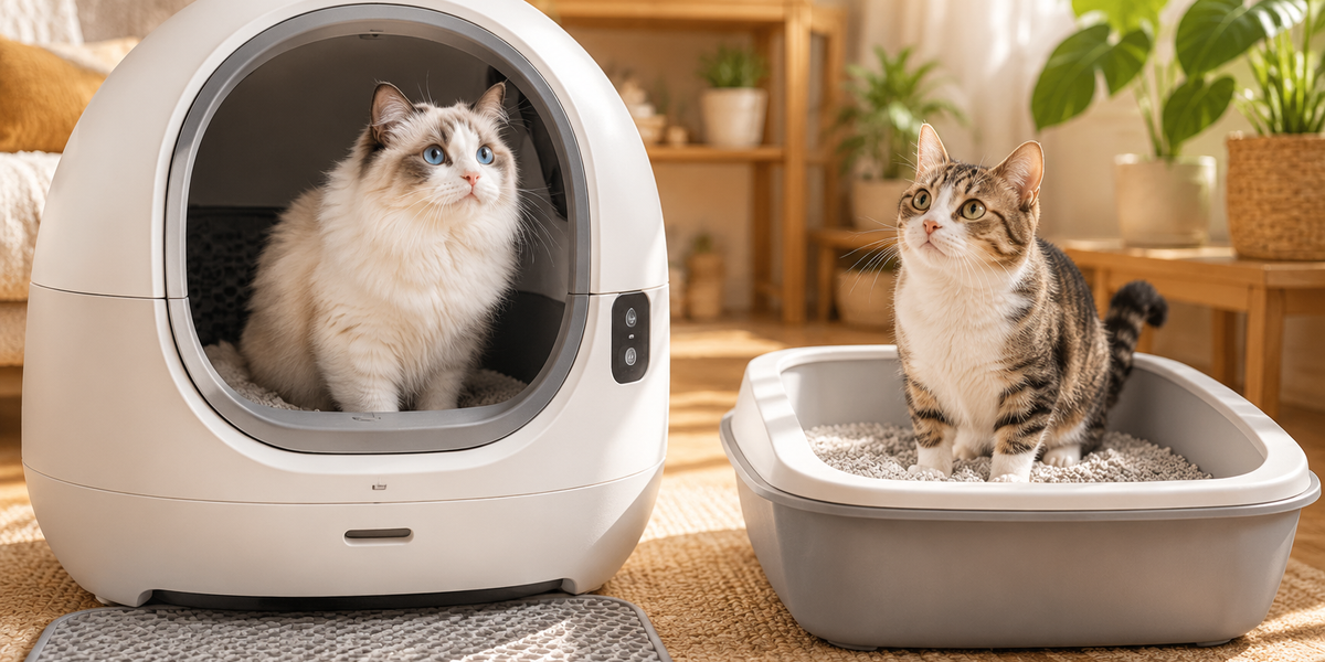 Smart Litter Box vs Regular Litter Box: Which Should You Choose in 2026? Cost, Maintenance & Health Tracking Compared