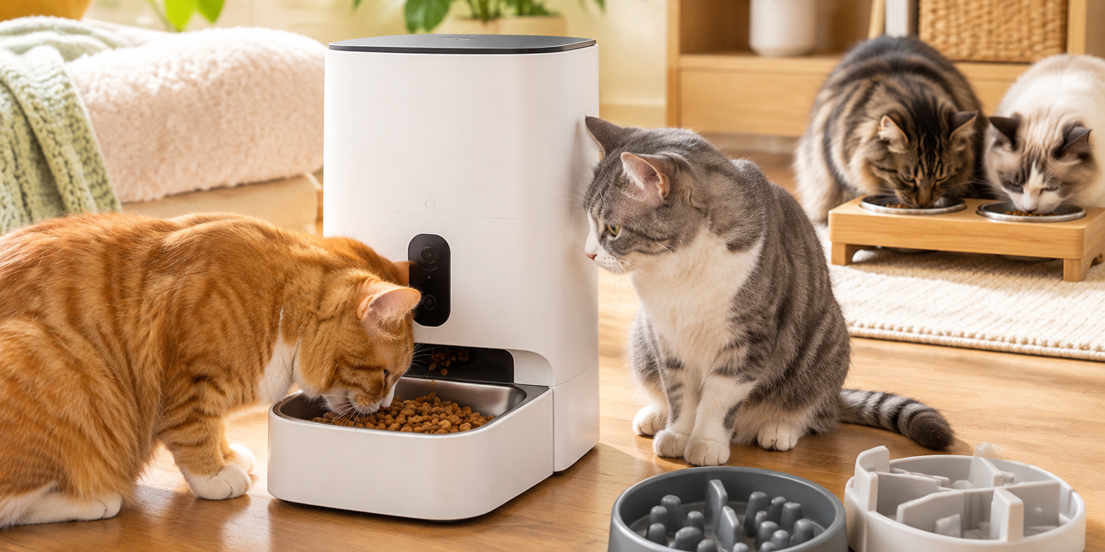 Are Microchip Cat Feeders Worth It for Food Aggression in 2026? Selective Access, Slow-Feeder Inserts & Multi-Cat Peace Compared