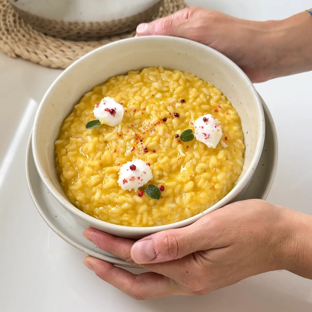 Risotto zucca e ceci