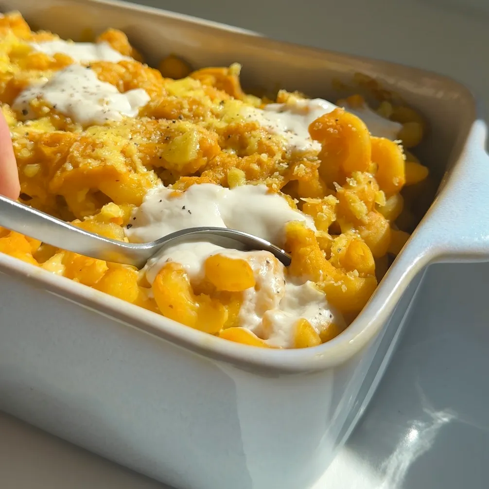 Mac & Cheese vegani alla zucca