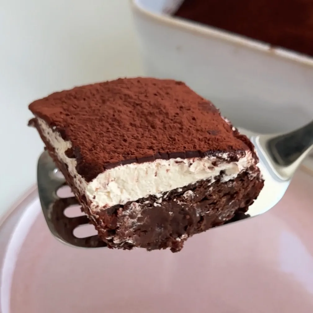 Brownies tiramisù 100% vegetale 