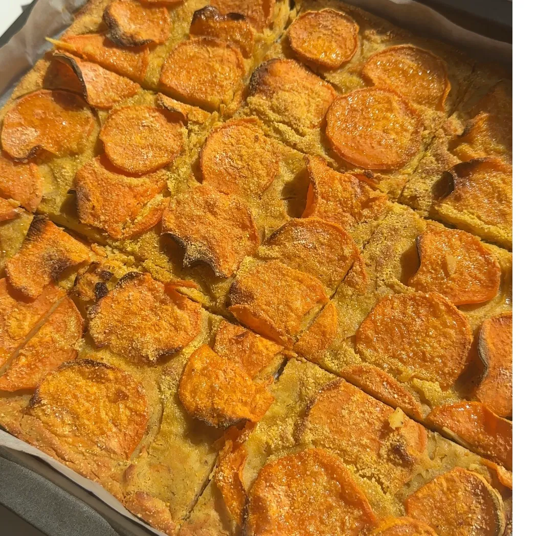 Schiacciata di patate dolci