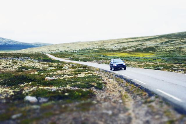 bil på landevei