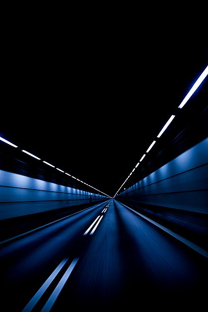 Tunnell med lys