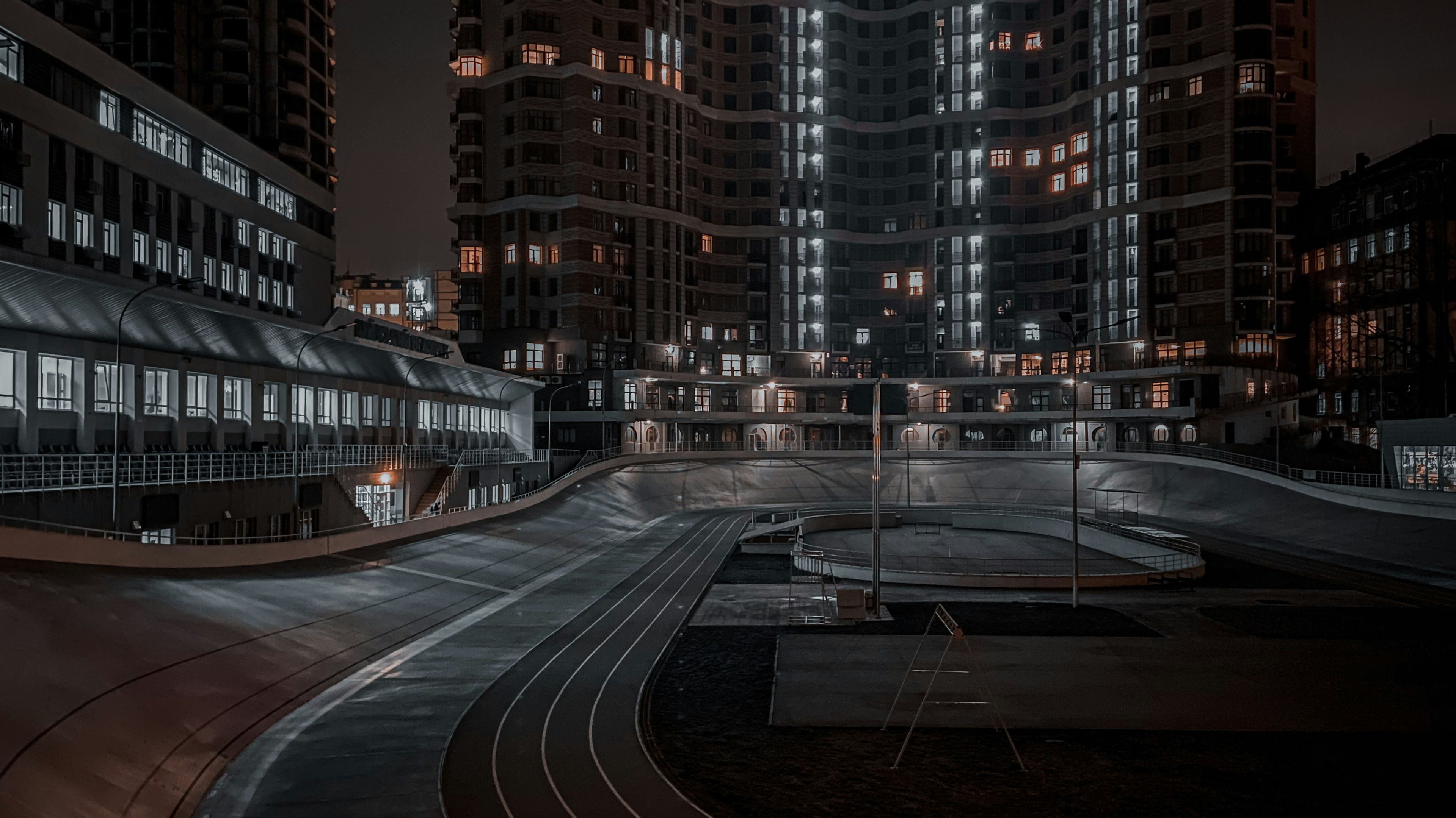 time lapse photography of city during night time