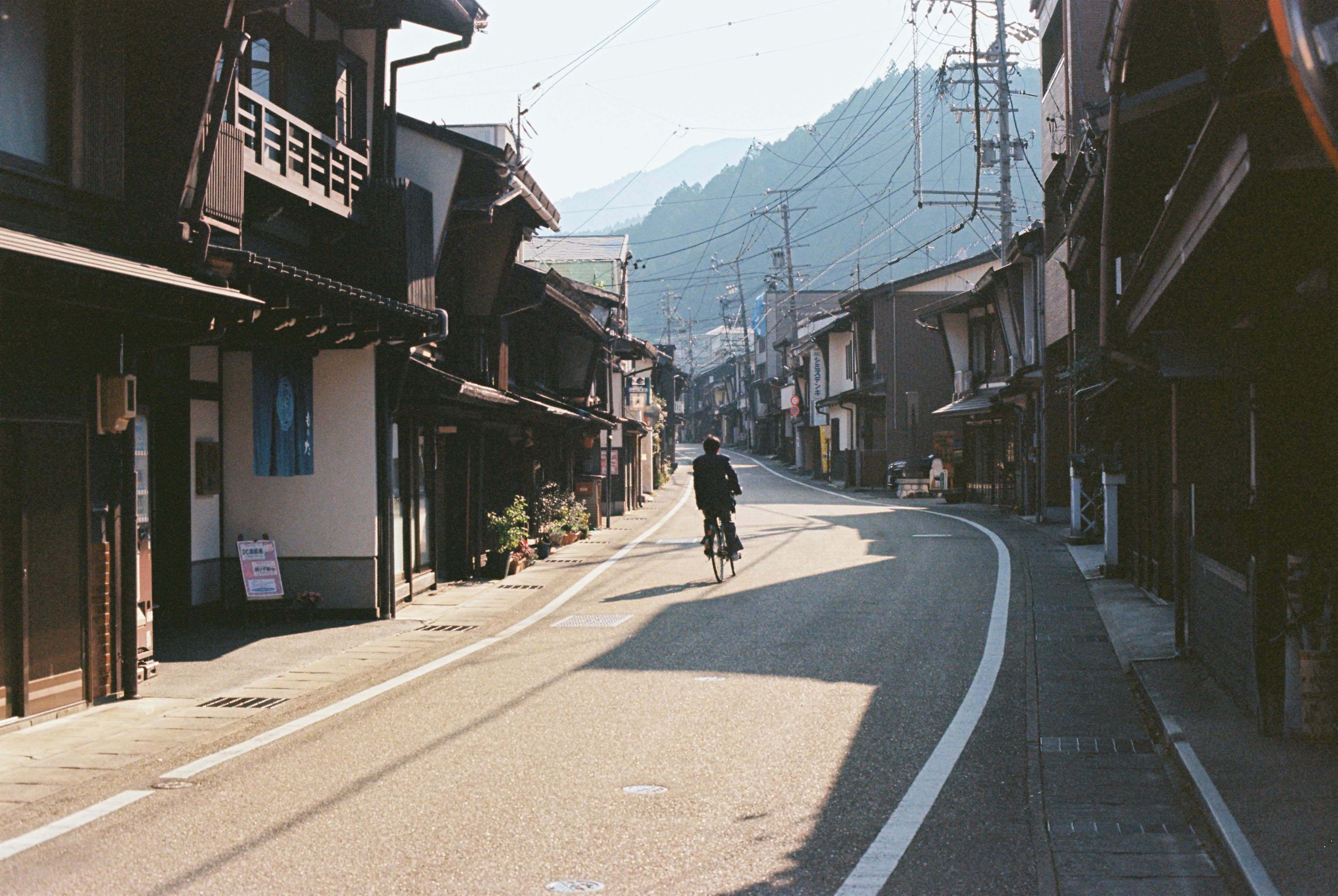 Man on road