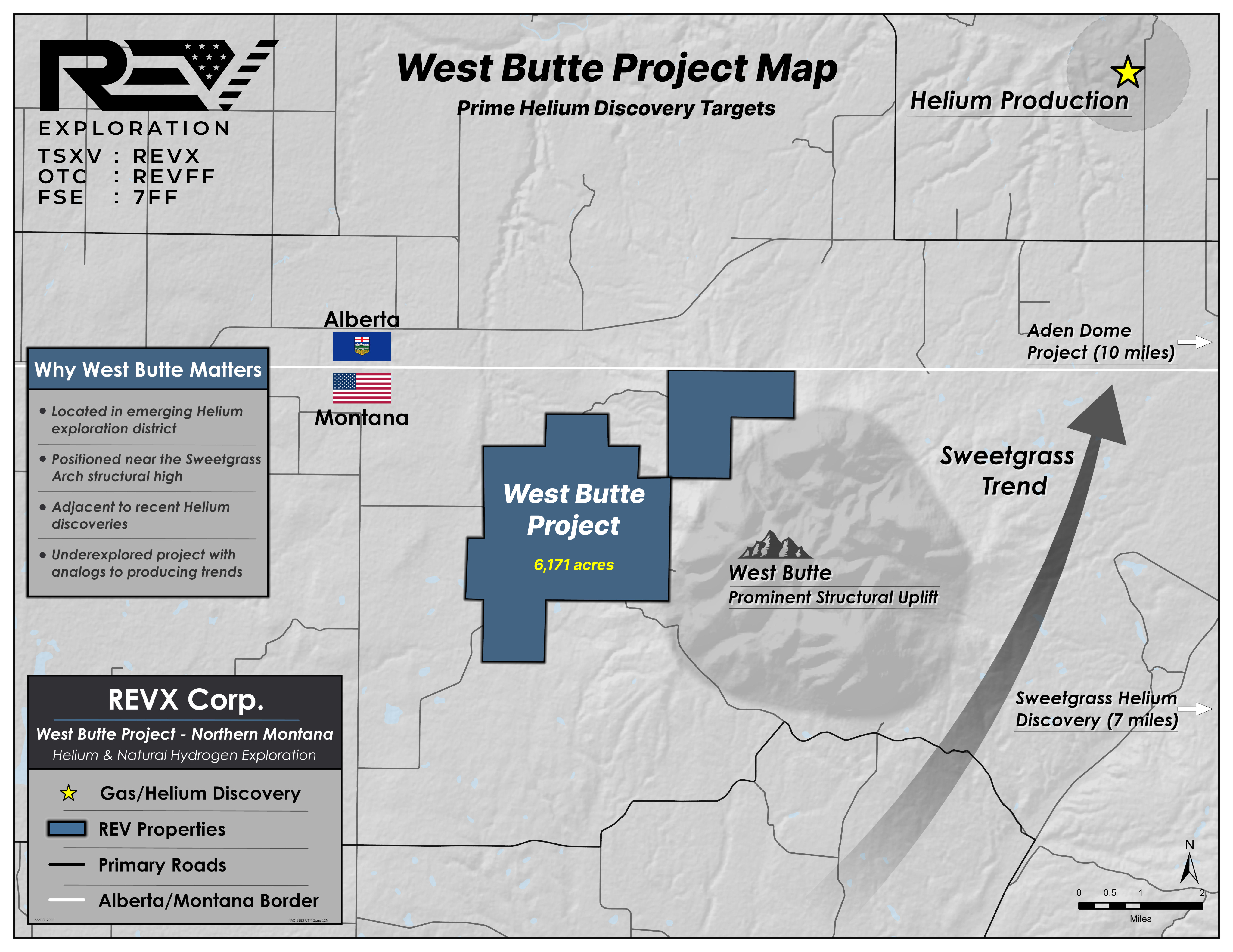 REV Exploration - West Butte Project Map
