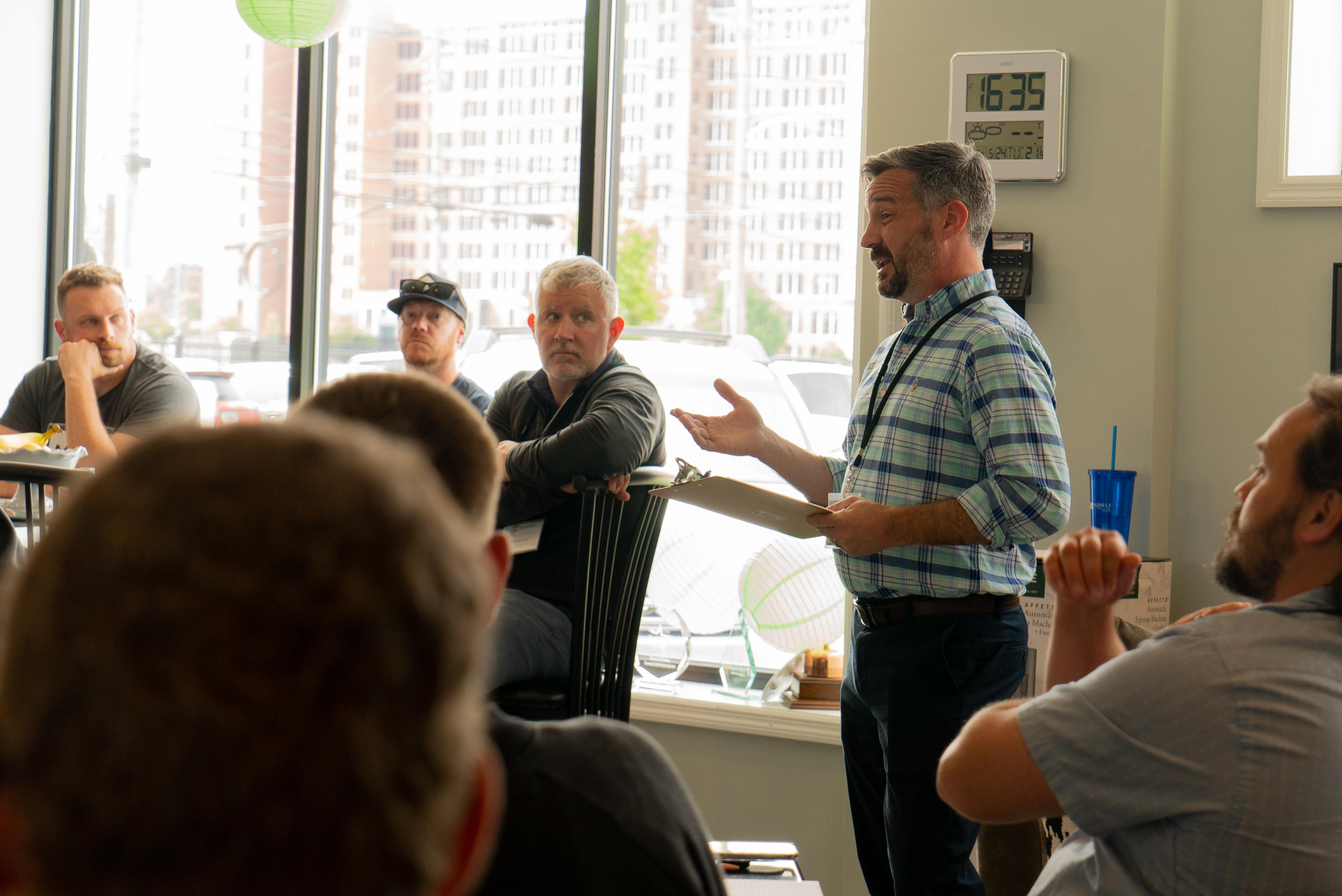 Scott Weddle presenting at Moonshine University