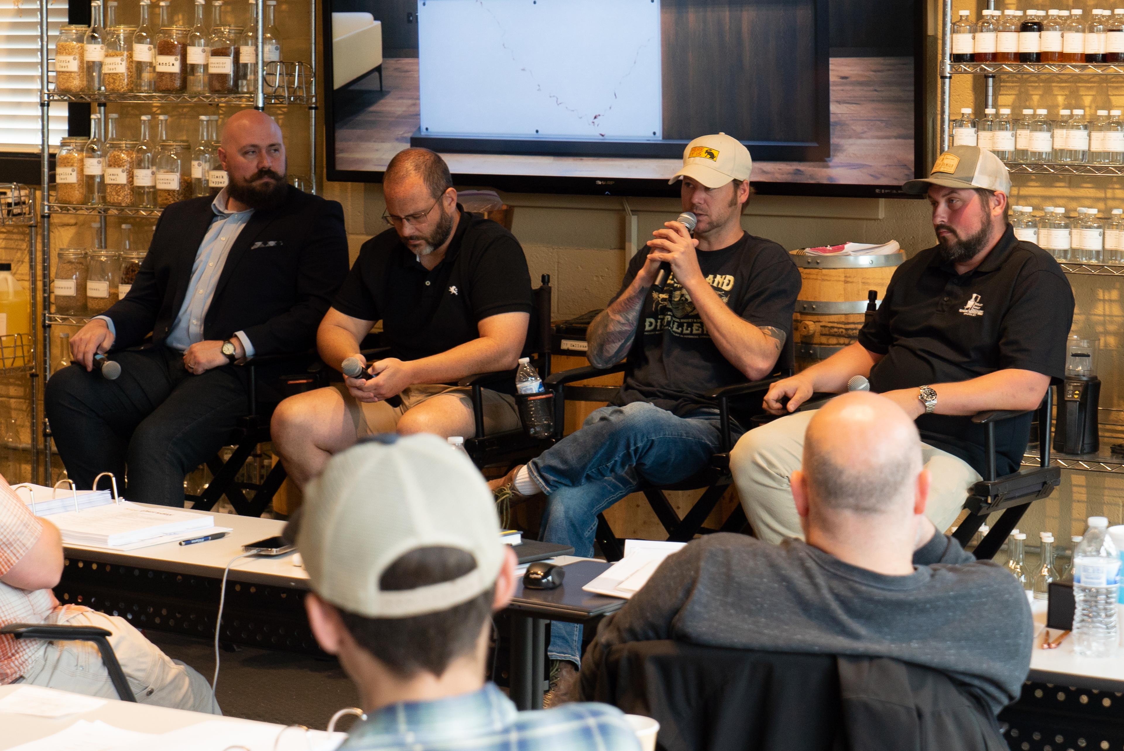 Paul speaking on Moonshine University distiller's panel