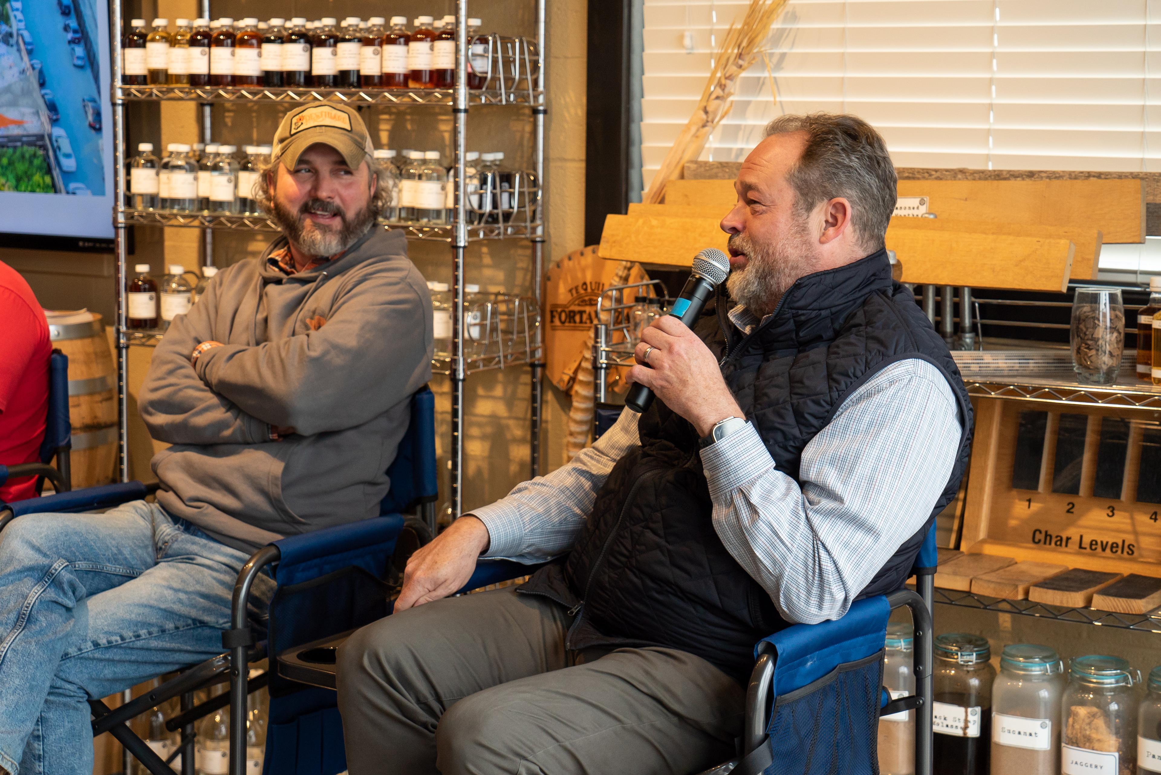 Walter on the Moonshine University Distiller's panel