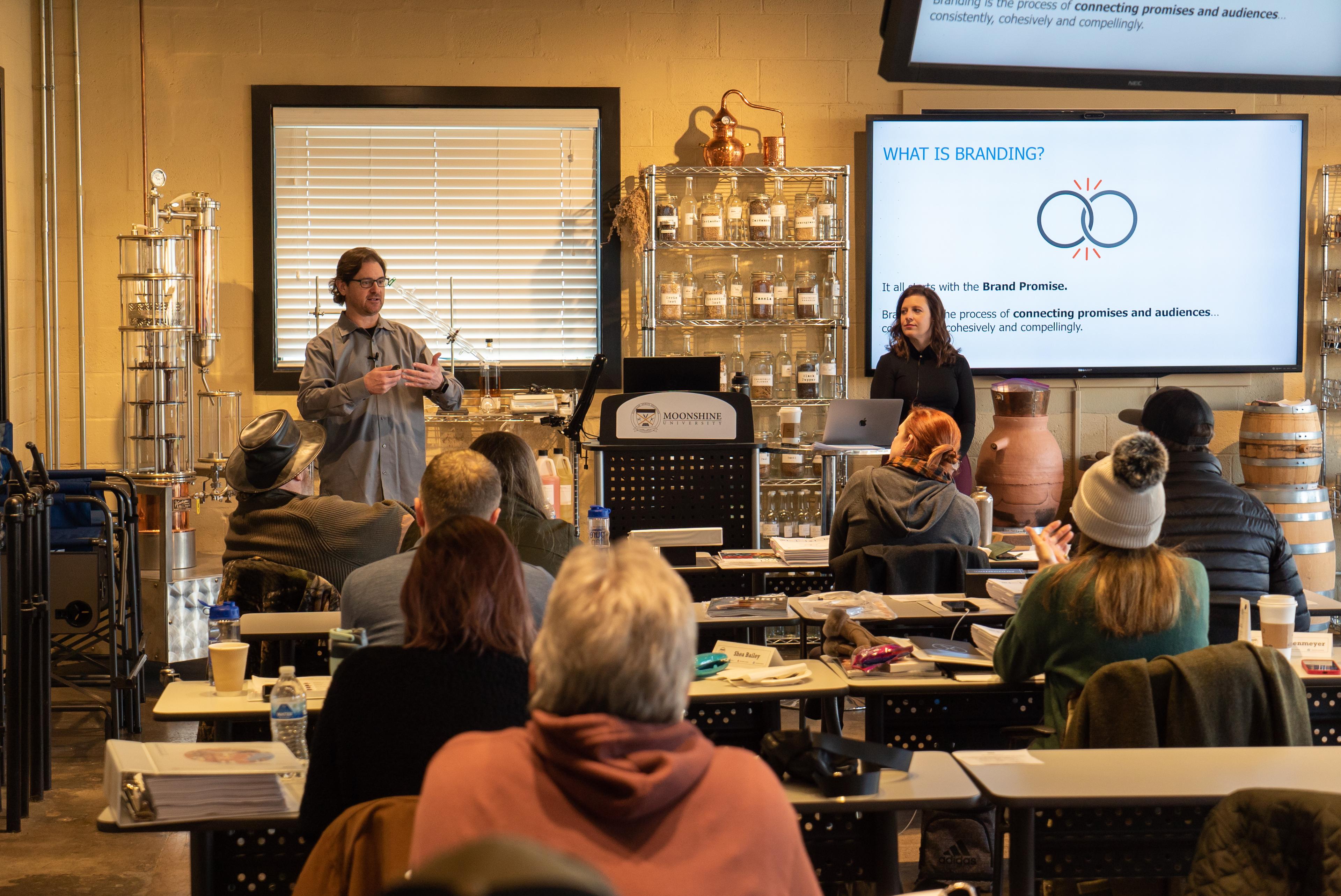 Jeff presenting at Moonshine University