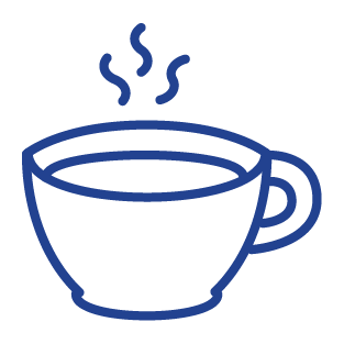 icon of hot coffee in mug