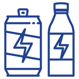 energy drink can and bottle