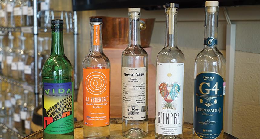 tequila bottles