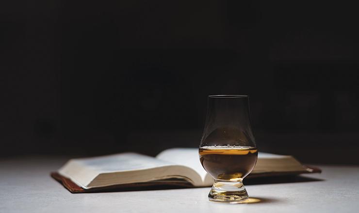 bourbon and glass