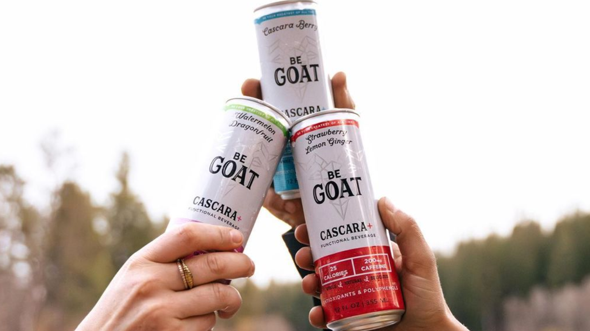 Cheers of Be Goat drink cans
