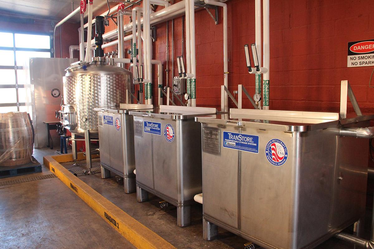 tanks in distillery